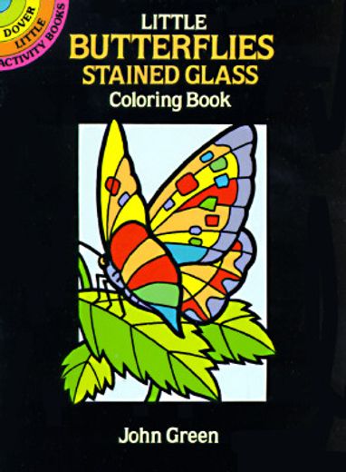 little butterflies stained glass coloring book