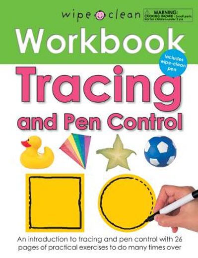 wipe clean tracing and pen control workbook (en Inglés)
