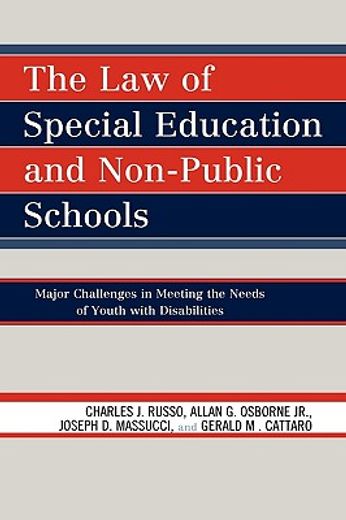 the law of special education and non-public schools,major challenges in meeting the needs of youth with disabilities