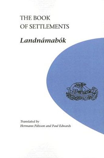 the book of settlements,landnamabok (en Inglés)