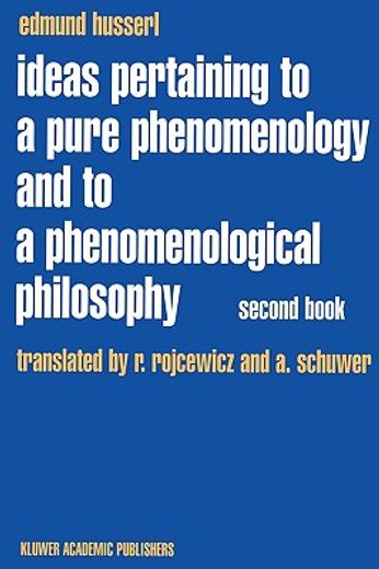 ideas pertaining to a pure phenomenology and to a phenomenological philosophy