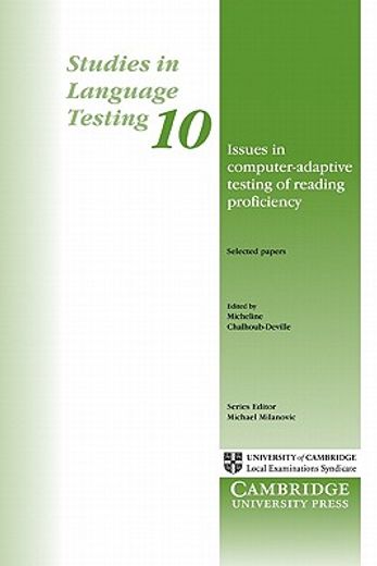 Issues in Computer-Adaptive Testing of Reading Proficiency Paperback: Studies in Language Testing 10 (en Inglés)