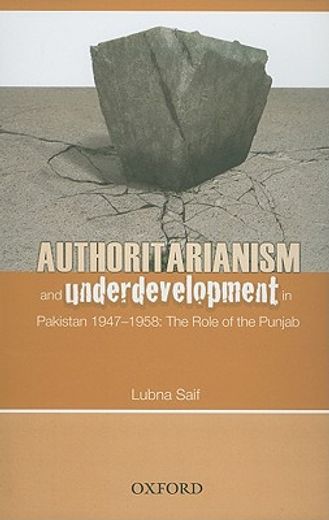 authoritarianism and underdevelopment in pakistan 1947-1958,the role of punjab