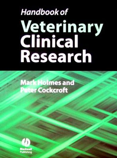 handbook of veterinary clinical research (en Inglés)