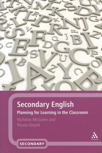secondary english,planning for learning in the classroom