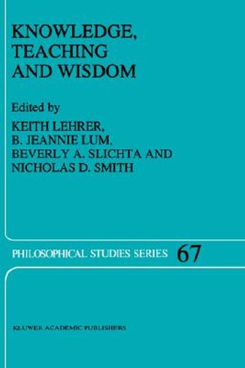 knowledge, teaching and wisdom (en Inglés)