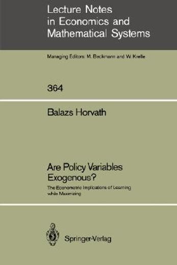 are policy variables exogenous? (in English)