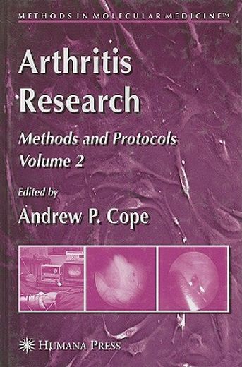 arthritis research,methods and protocols