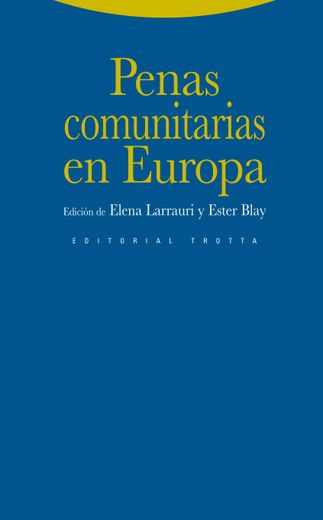 Penas Comunitarias en Europa (in Spanish)