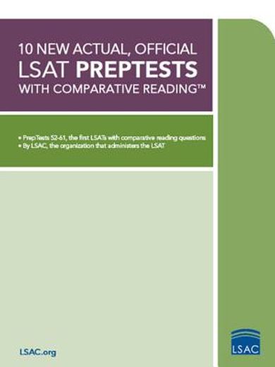10 new actual, official lsat preptests with comparative reading (in English)