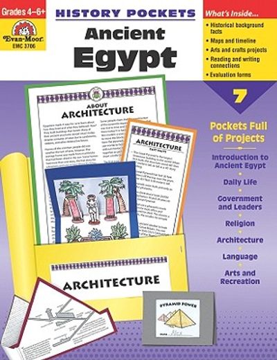 history pockets,ancient egypt: grades 4-6 (in English)