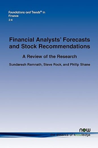 financial analysts´ forecasts and stock recommendations,a review of the research