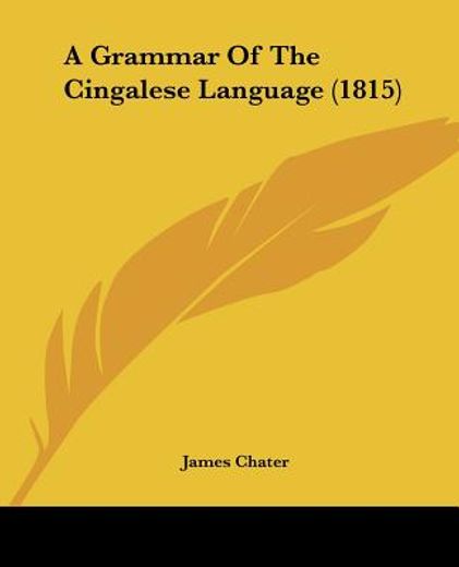 a grammar of the cingalese language (181