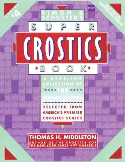 simon & schuster super crostics book 4 (en Inglés)