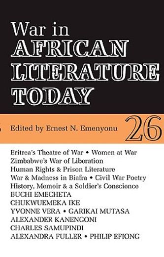 war in african literature today 26,a review