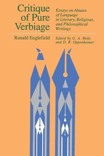 critique of pure verbiage,essays on abuses of language in literary, religious, and philosophical writings (in English)