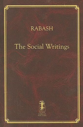 Rabash--The Social Writings (en Inglés)