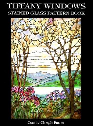 tiffany windows,stained glass pattern book (in English)