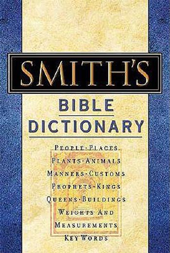 a dictionary of the bible (en Inglés)