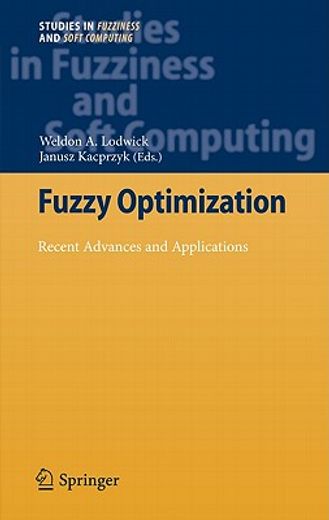 fuzzy optimization,recent advances and applications