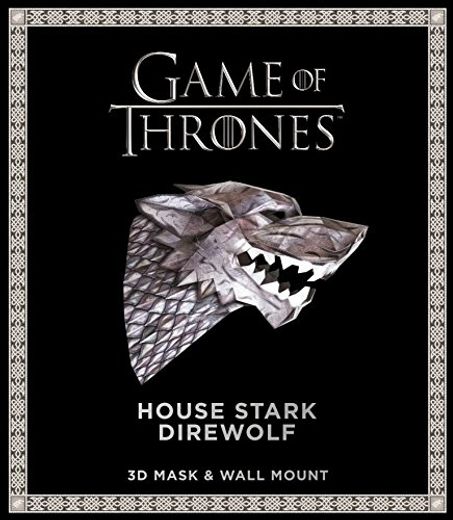 Game of Thrones Mask: House Stark Direwolf (3d Mask & Wall Mount)