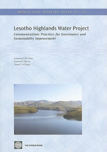 lesotho highlands water project,communication practices for governance and sustainability improvement