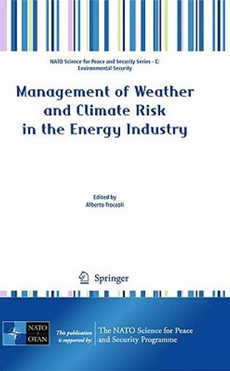 management of weather and climate risk in the energy industry