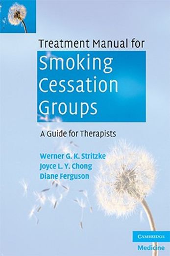 treatment manual for smoking cessation groups,a guide for therapists (en Inglés)