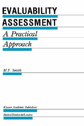 evaluability assessment (en Inglés)