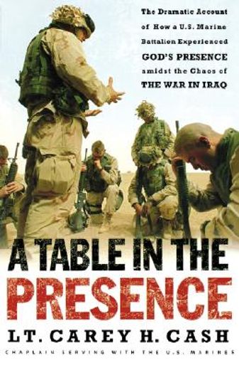 a table in the presence (in English)