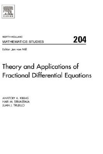 theory and applications of fractional differential equations