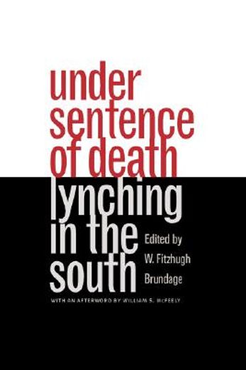 under sentence of death,lynching in the south