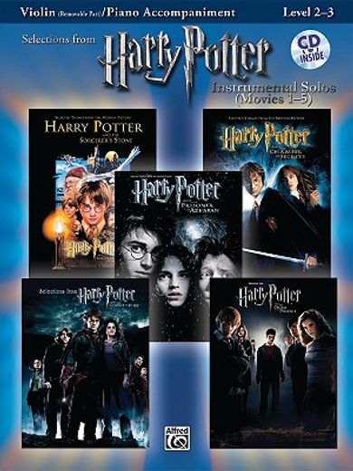 selections from harry potter instrumental solos movies 1-5,violin/ piano accompaniment