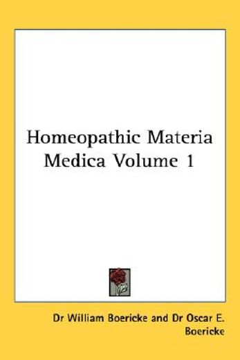 homeopathic materia medica 1927