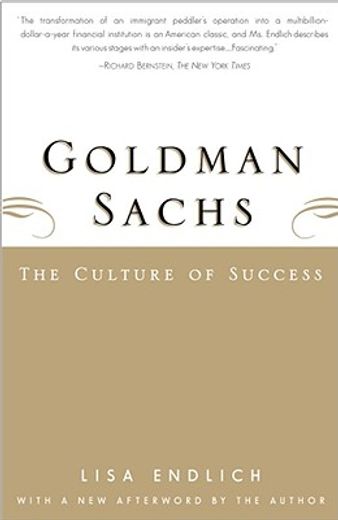 goldman sachs,the culture of success (in English)