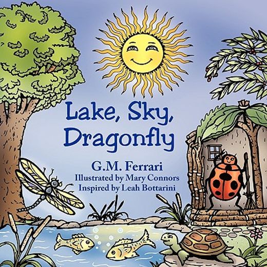 lake, sky, dragonfly
