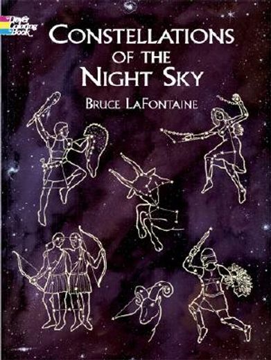 constellations of the night sky,coloring book (en Inglés)