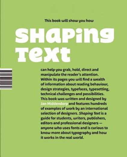 shaping text,type, typography and the reader