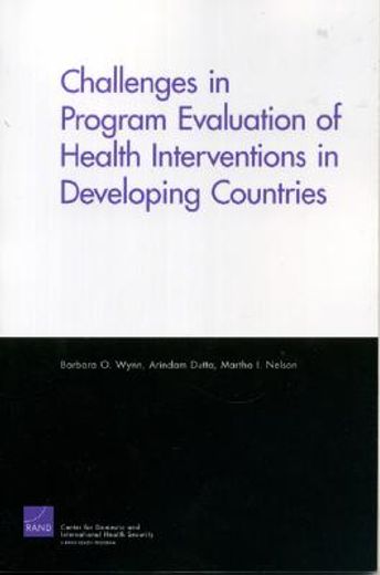 challenges in programs evaluation of health interventions in developing countries
