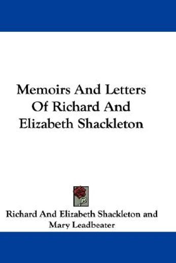 memoirs and letters of richard and eliza