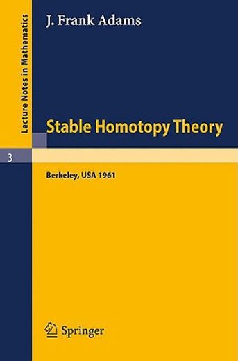 stable homotopy theory (en Inglés)