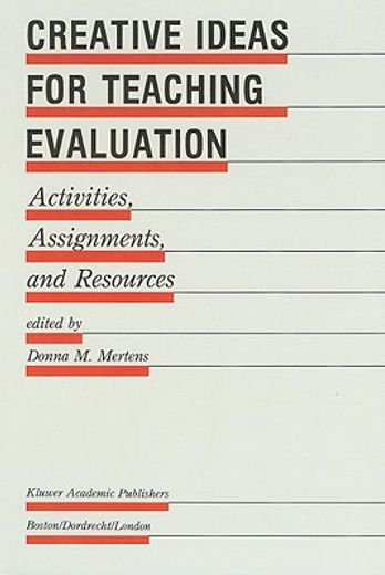 creative ideas for teaching evaluation (in English)