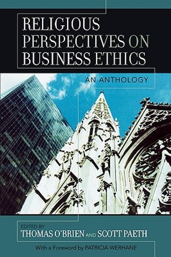 religious perspectives on business ethics,an anthology