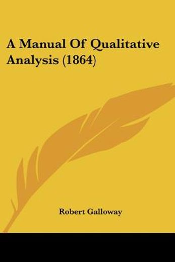 a manual of qualitative analysis (1864)