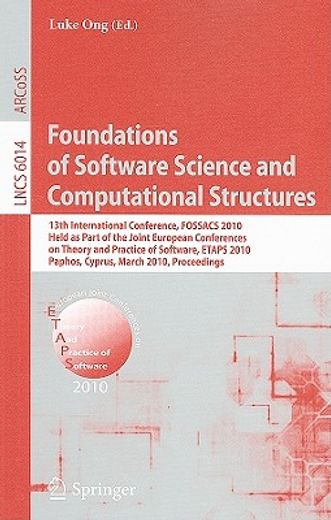 foundations of software science and computational structures (en Inglés)