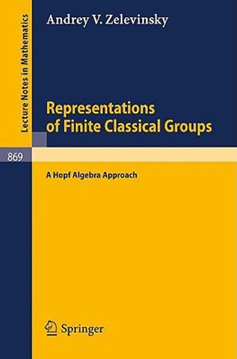 representations of finite classical groups (en Inglés)