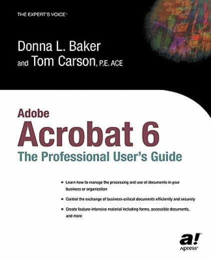 adobe acrobat 6: the professional user"s guide