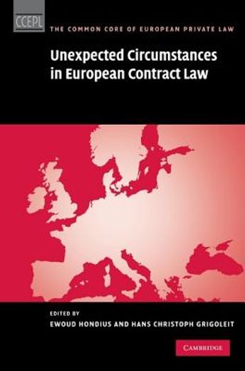 Unexpected Circumstances in European Contract Law (en Inglés)