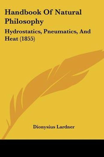 handbook of natural philosophy: hydrosta