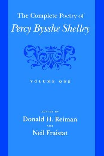 the complete poetry of percy bysshe shelley
